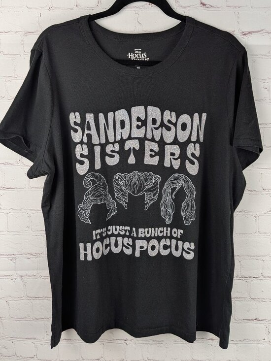 Disney Tops - Disney Hocus Pocus Sanderson Sisters Glitter Tee 1X